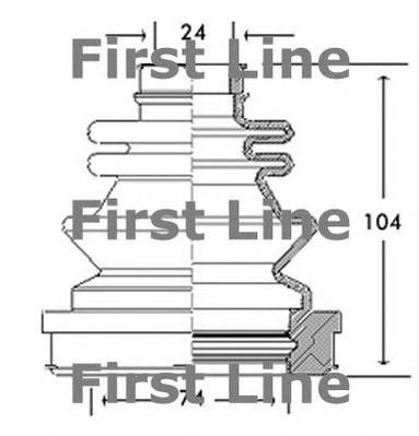 FIRST LINE fcb2765 -  Пыльник, приводной вал